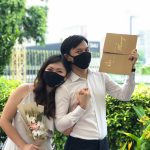 You can still get married but with masks ON